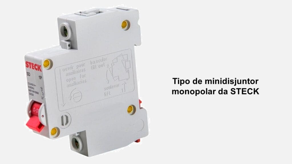 Tipo de disjuntor monopolar da STECK