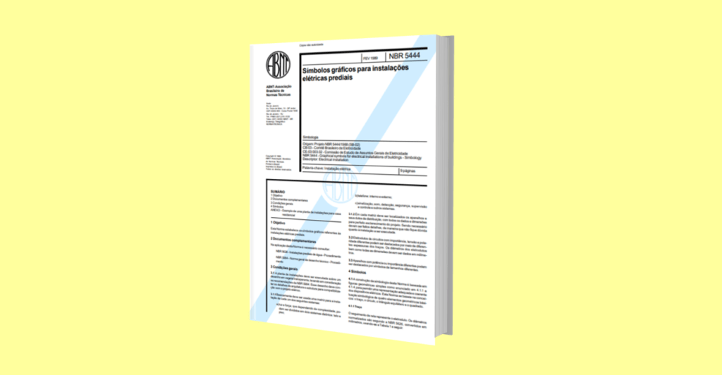 Livro sobre a simbologia elétrica da NBR 5444