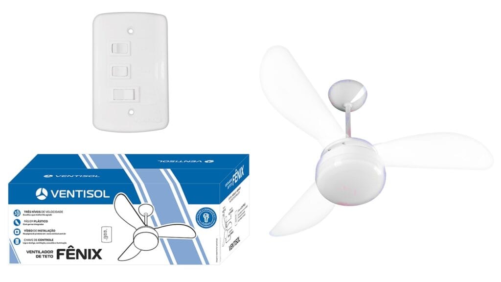 Como instalar ventilador de teto Ventisol passo a passo