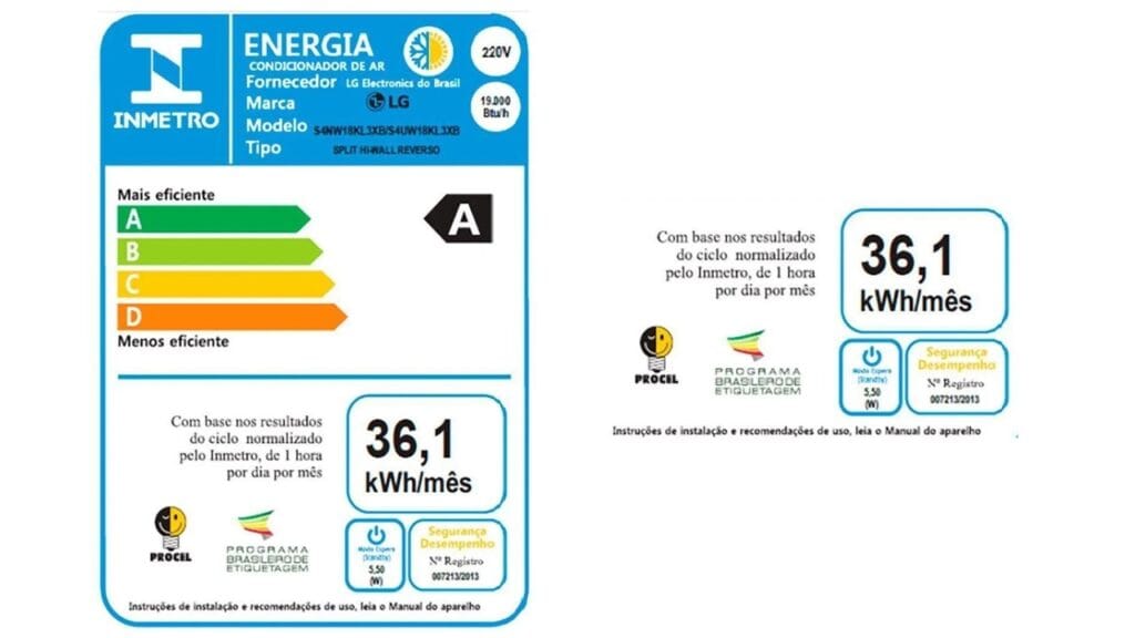 Como calcular o consumo de ar condicionado com selo Procel
