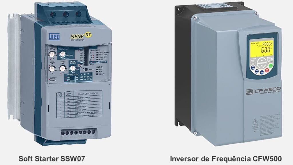 Diferença entre Soft Starter e Inversor de Frequência na prática