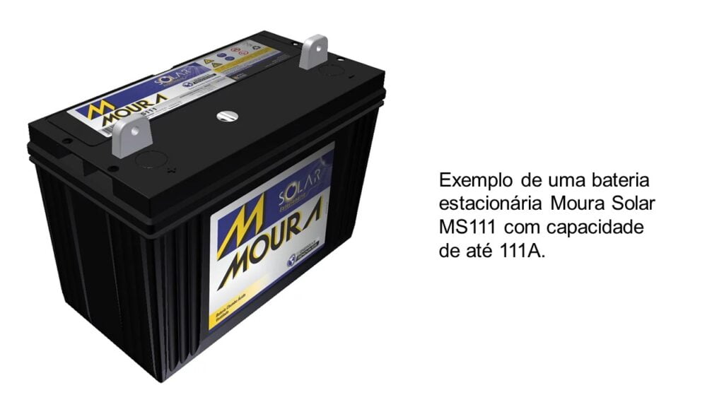 Bateria do kit energia solar