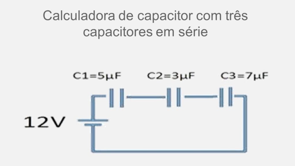 Calculadora de capacitor em série