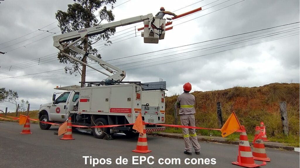Cone é um tipo de EPC para eletricista