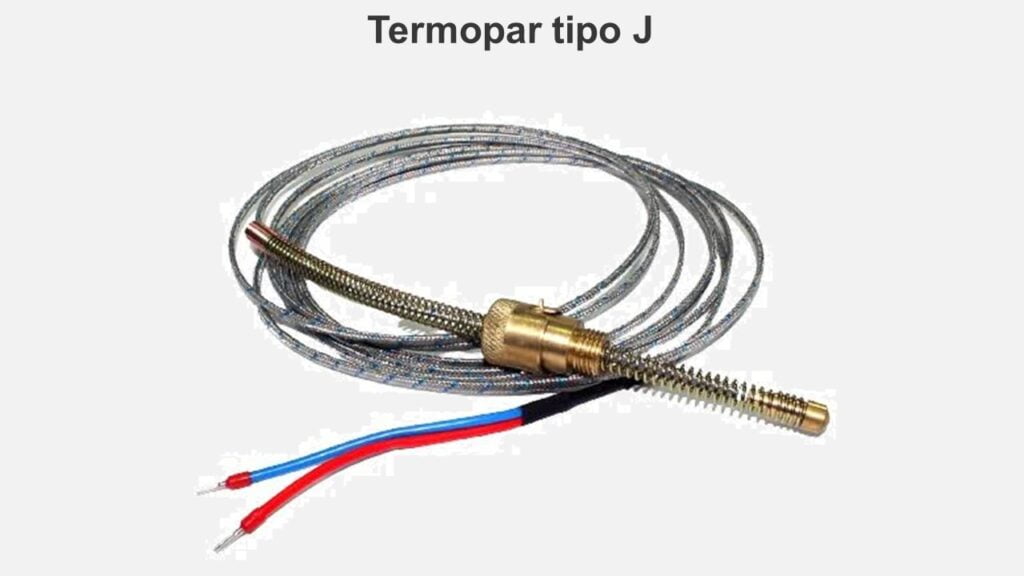 Termopar tipo J de 4 metros com 8 mm