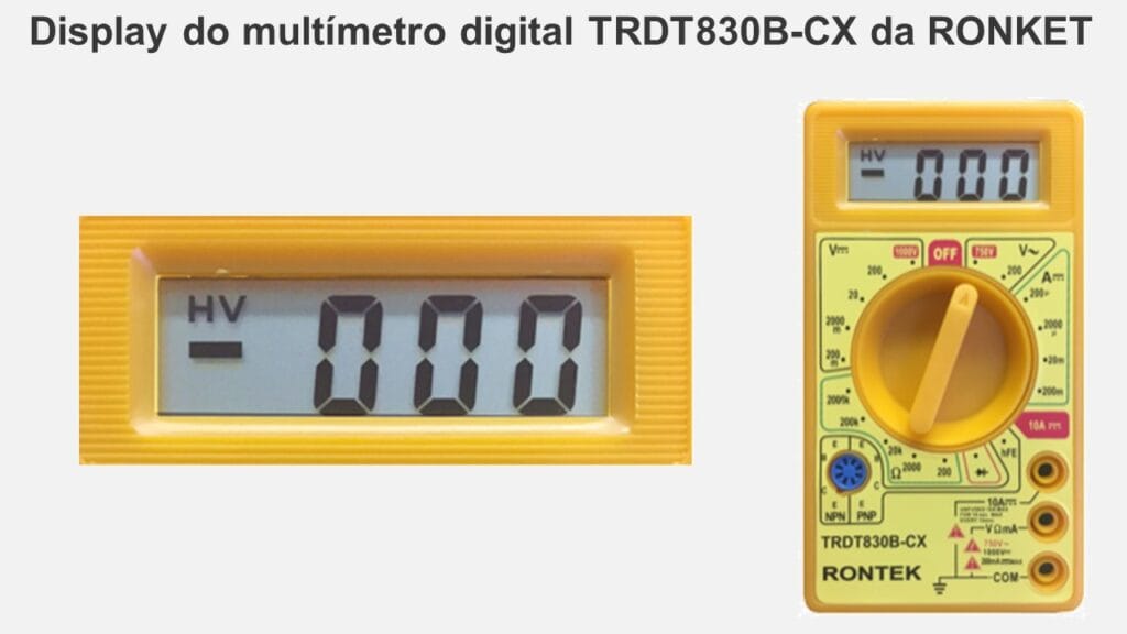 Como funciona o multímetro com display