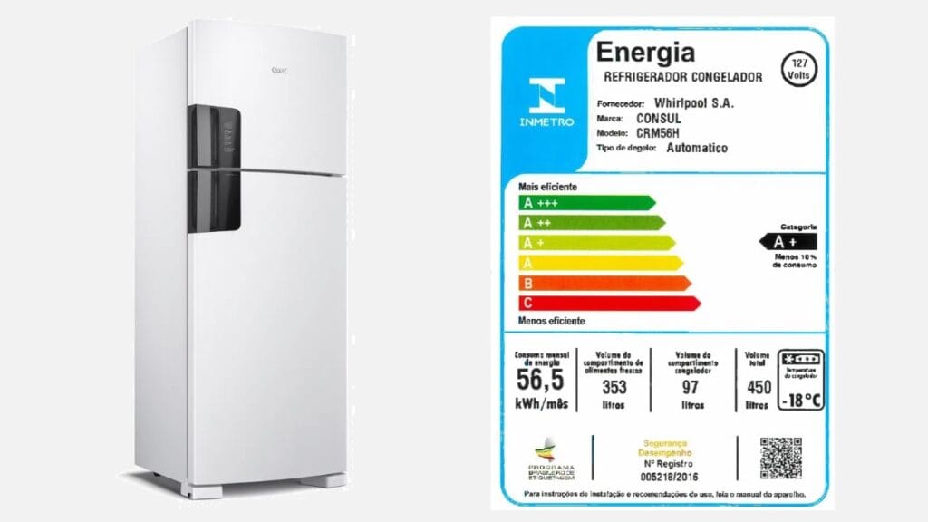 Descubra quanto gasta uma geladeira por mês da Consul